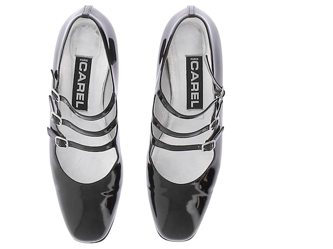 Carel Lackleder Babyschuhe Schwarz - Ansicht 6