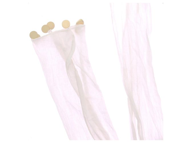Pantalones anchos blancos Laurence Bras de algodón Talla 36 - vista 5