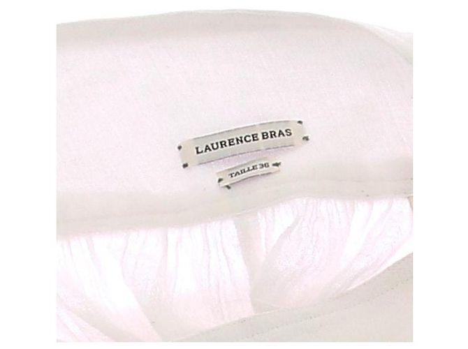 Pantalones anchos blancos Laurence Bras de algodón Talla 36 - vista 7