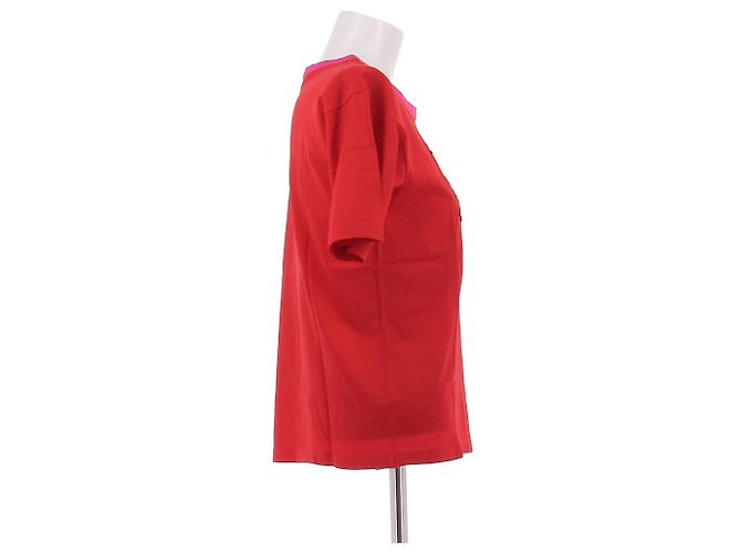 Camiseta roja estampada de algodón Christian Lacroix - vista 4