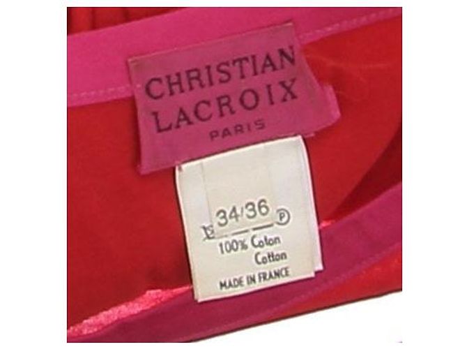 Camiseta roja estampada de algodón Christian Lacroix - vista 5