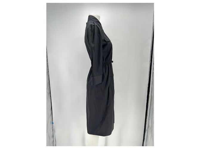 Prada Hemdkleid Schwarz Baumwolle Größe 42 - Ansicht 3