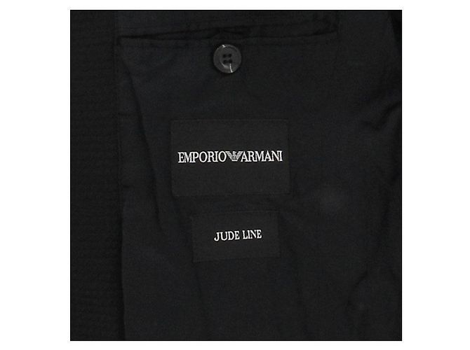 Emporio Armani schwarzer Blazer aus Polyester Größe 46 - Ansicht 5