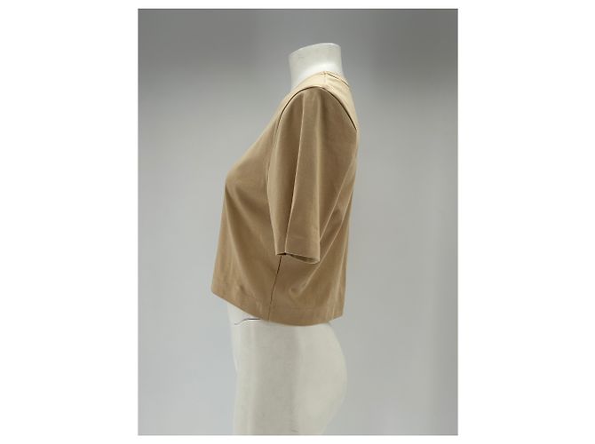 Autre Marque Camiseta crop beige - vista 4