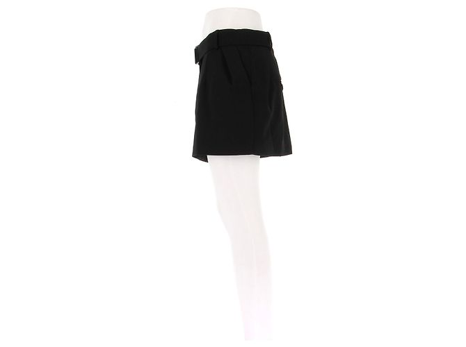 Minifalda de lana negra Magda Butrym Negro - vista 4
