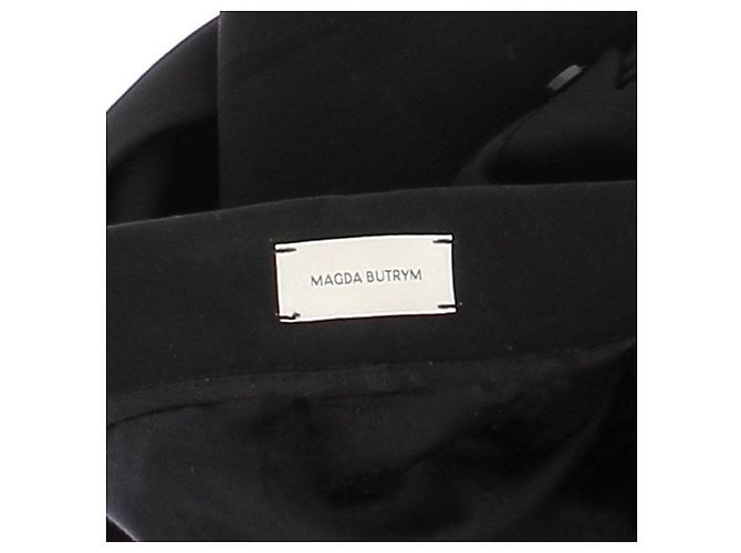 Minifalda de lana negra Magda Butrym Negro - vista 6