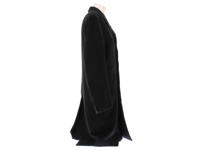 Hermès Kaschmirmantel Schwarz Größe 48 - Ansicht 3