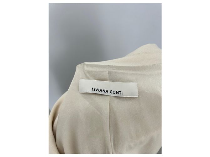 Autre Marque LIVIANA CONTI Blazer Ecru Viscose Beige - Ansicht 5
