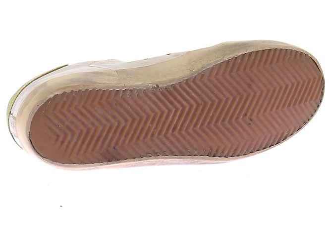 Golden Goose Sneakers bianche e verdi "Super-Star" - vista 8