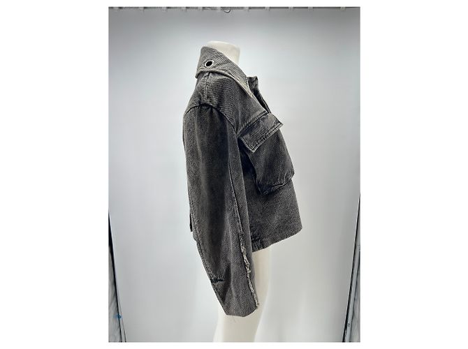 Autre Marque Giacca in cotone nera XIMONLEE M Nero - vista 3