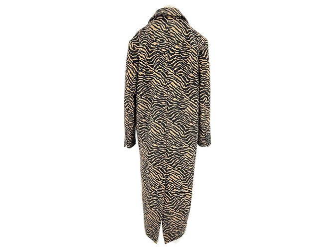 Autre Marque Abrigo largo estampado tigre beige STAND STUDIO - vista 2