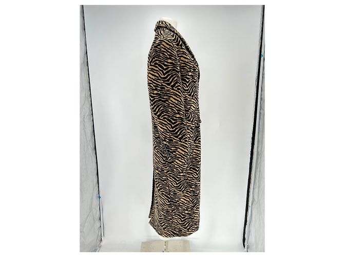 Autre Marque Abrigo largo estampado tigre beige STAND STUDIO - vista 3