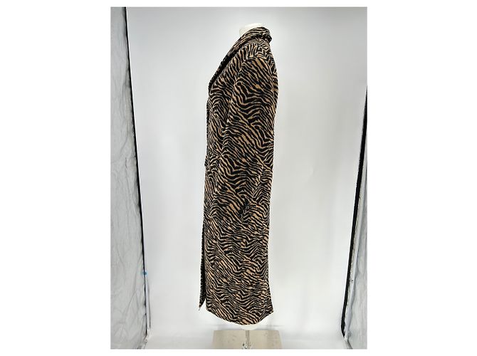 Autre Marque Abrigo largo estampado tigre beige STAND STUDIO - vista 4