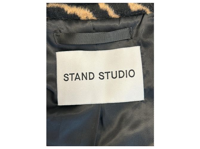 Autre Marque Abrigo largo estampado tigre beige STAND STUDIO - vista 5