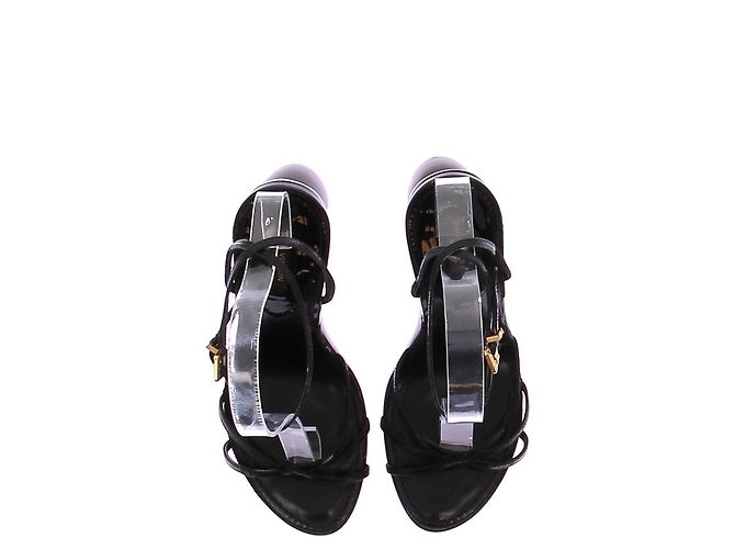 Louis Vuitton Sandali con tacco bicolore Nero - vista 6