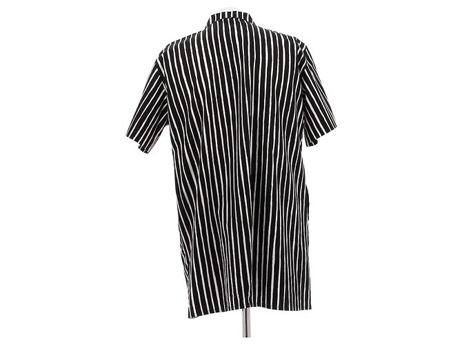 Abito camicia a righe Marimekko bianco e nero - vista 2