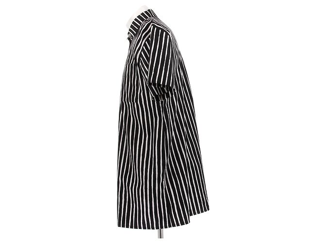 Abito camicia a righe Marimekko bianco e nero - vista 4