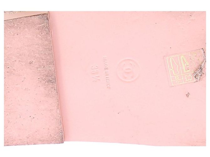 Chanel Sandali in tweed rosa - vista 8