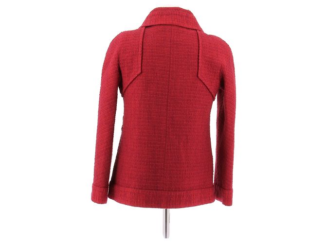 Chanel Tweedjacke rot - Ansicht 2