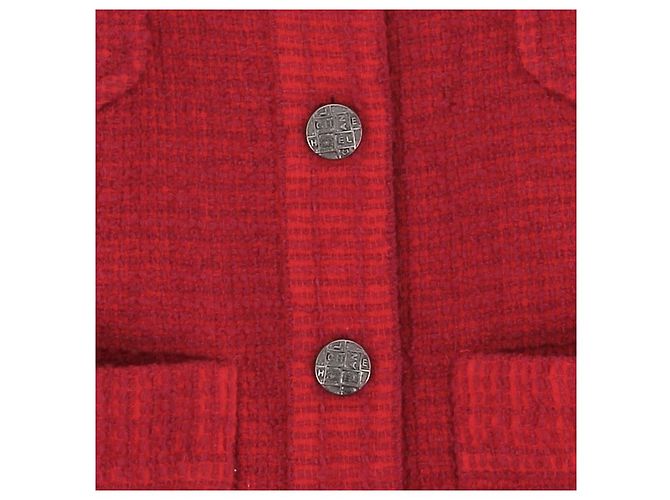 Chanel Tweedjacke rot - Ansicht 5