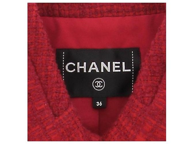Chanel Tweedjacke rot - Ansicht 6