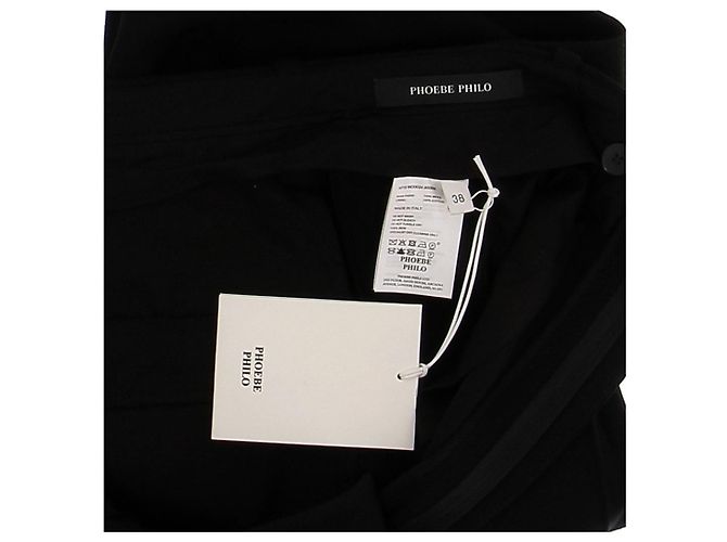 Phoebe Philo Calça preta de lã Preto - vista 5