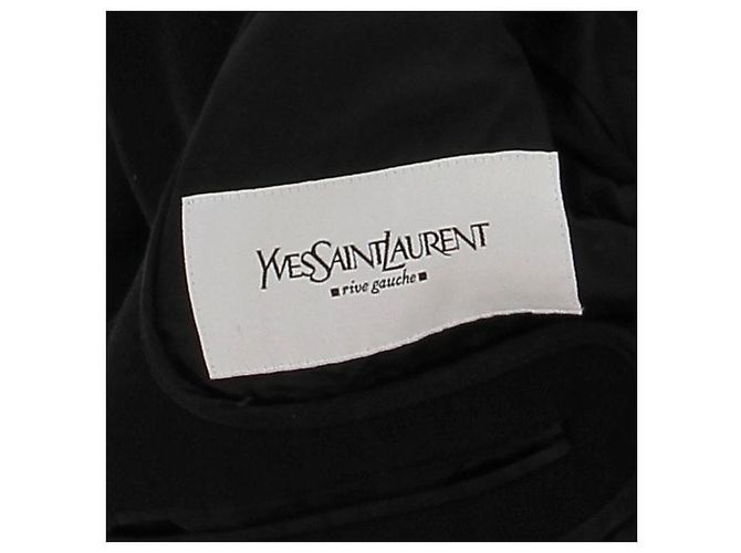 Yves Saint Laurent Schwarze Wolljacke Größe 48 - Ansicht 5