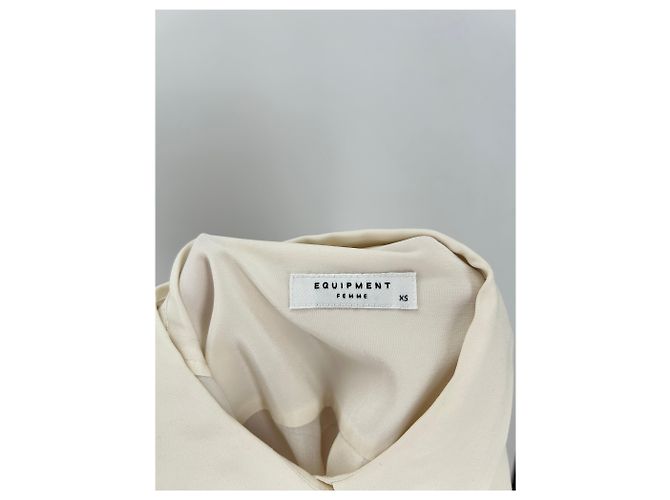 Camicia di seta bianca Equipment XS Bianco - vista 6