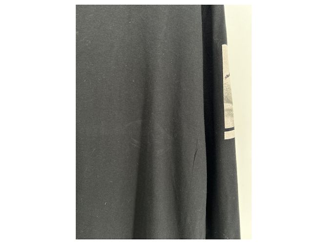 Autre Marque T-shirt a maniche lunghe stampata nera JAMES PERSE Nero - vista 4