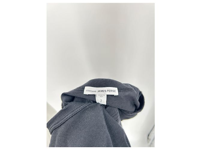 Autre Marque T-shirt a maniche lunghe stampata nera JAMES PERSE Nero - vista 5