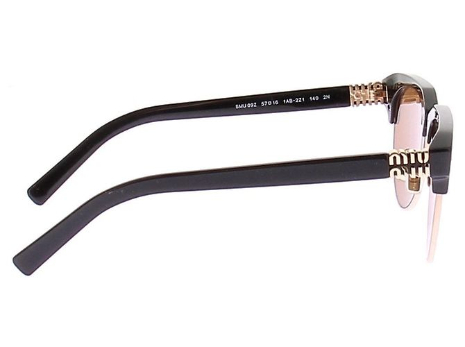 Miu Miu Gafas de sol negras Negro - vista 4