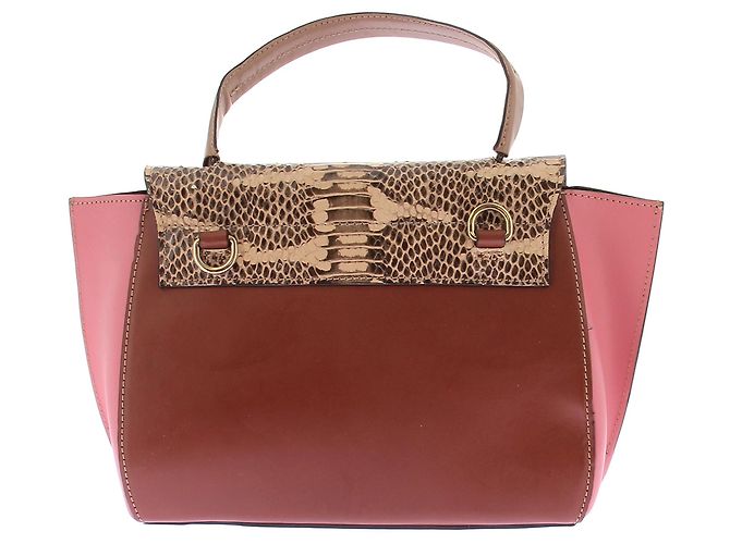Autre Marque Dreifarbige Handtasche "Arezzo" Pink - Ansicht 2