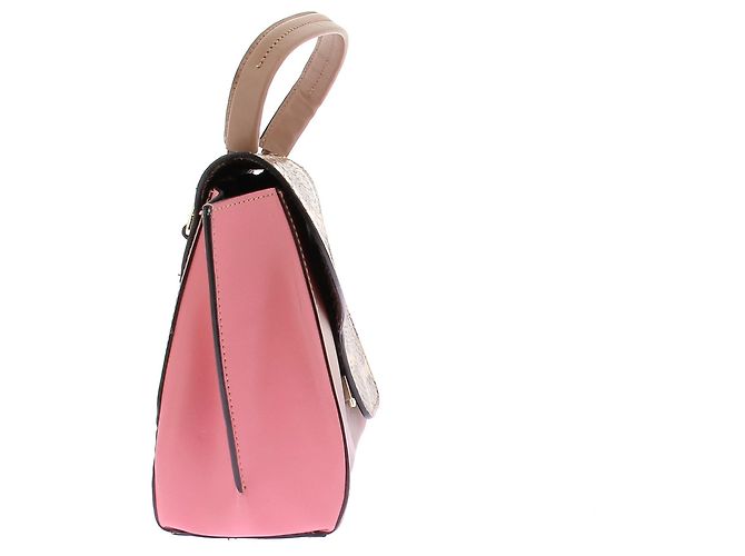 Autre Marque Dreifarbige Handtasche "Arezzo" Pink - Ansicht 3
