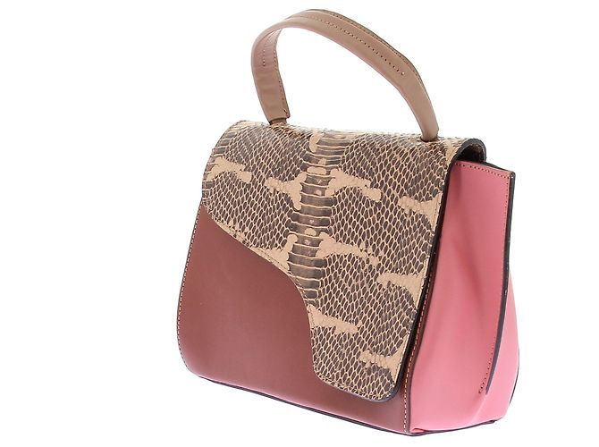 Autre Marque Dreifarbige Handtasche "Arezzo" Pink - Ansicht 5