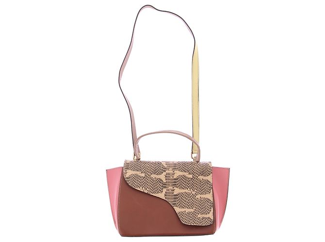 Autre Marque Dreifarbige Handtasche "Arezzo" Pink - Ansicht 8