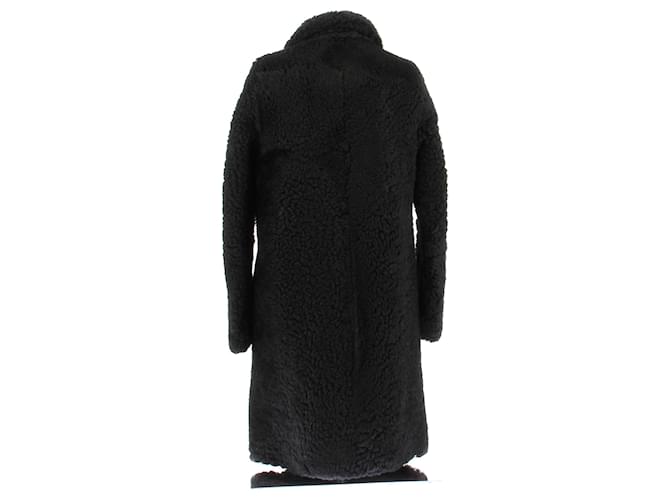 Marc Jacobs Abrigo de shearling negro - vista 2