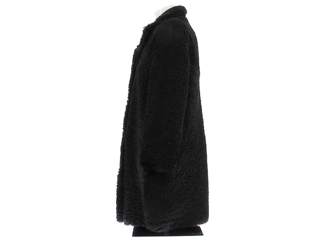 Marc Jacobs Abrigo de shearling negro - vista 3