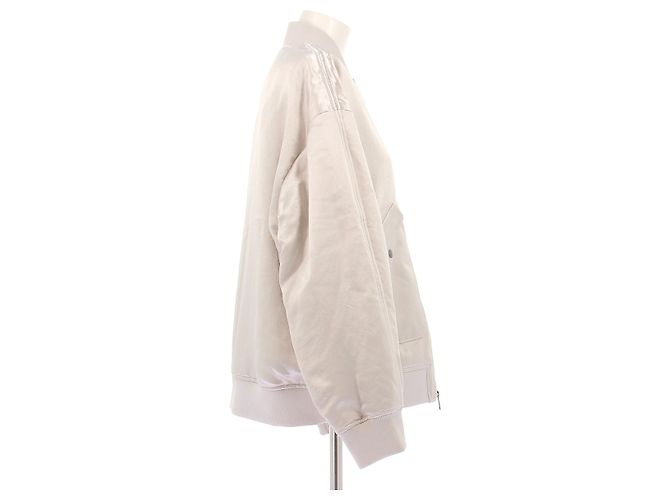 Max Mara Satinjacke Silber - Ansicht 3