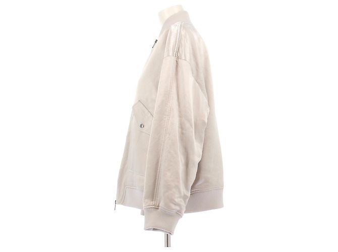 Max Mara Satinjacke Silber - Ansicht 4