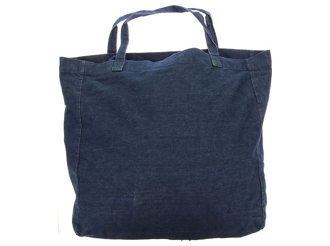 Balenciaga Grande Borsa Tote in Denim Blu - vista 2