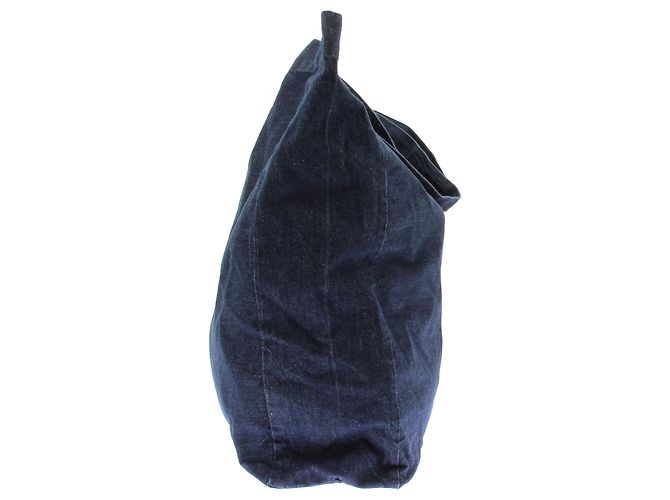 Balenciaga Grande Borsa Tote in Denim Blu - vista 3