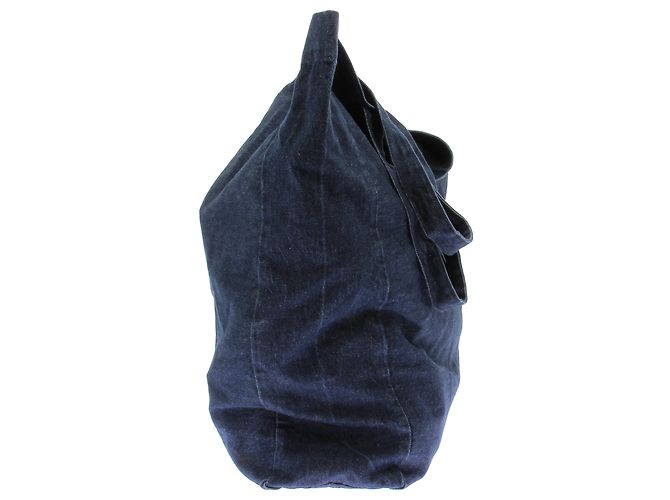 Balenciaga Grande Borsa Tote in Denim Blu - vista 4