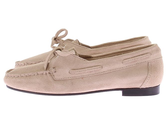 Autre Marque Mocassini MORJAS in camoscio beige - vista 3
