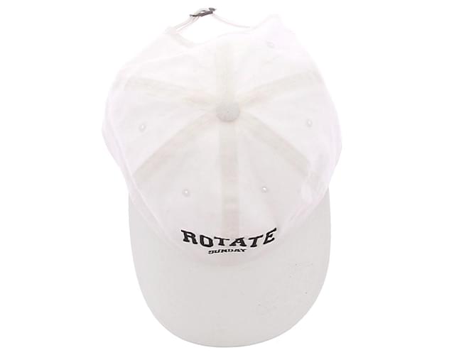 Rotate Cap weiß aus Baumwolle mit Logo - Ansicht 7