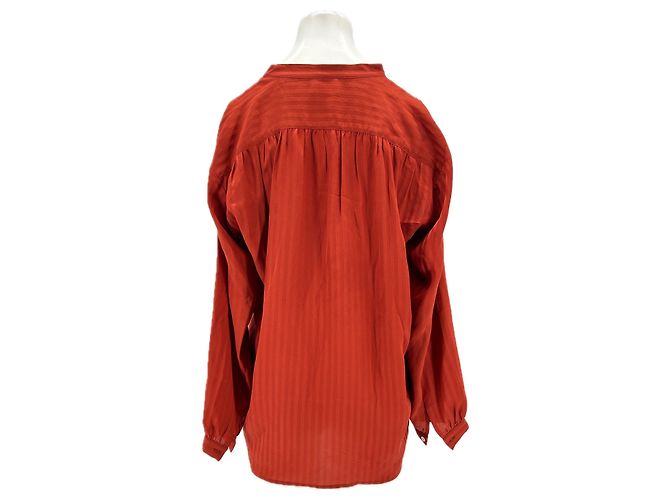 Masscob Camisa de seda naranja - vista 2