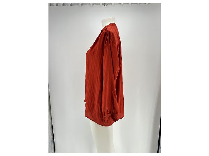 Masscob Camisa de seda naranja - vista 3
