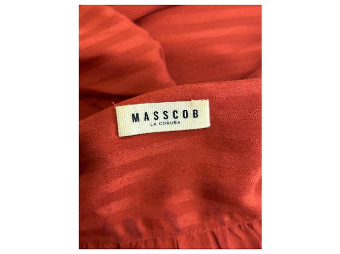 Masscob Camisa de seda naranja - vista 5