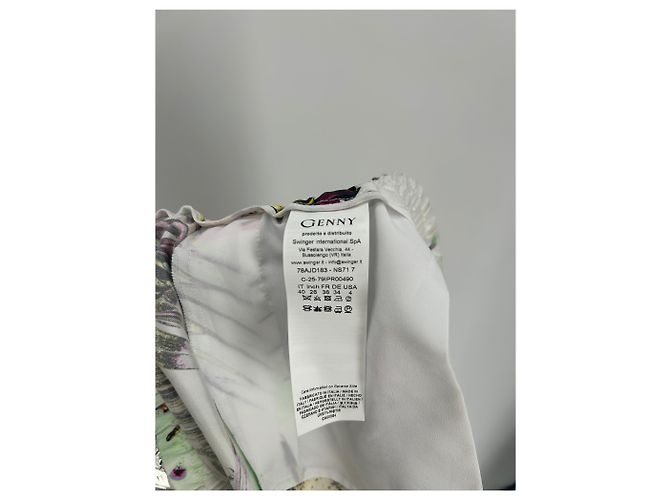 Shorts de seda Genny branco - vista 4