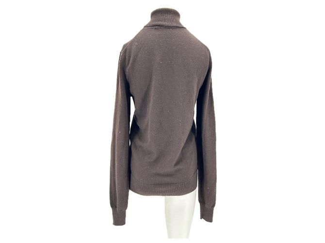 Autre Marque THE FRANKIE SHOP Rollkragenpullover Braun Wolle - Ansicht 2