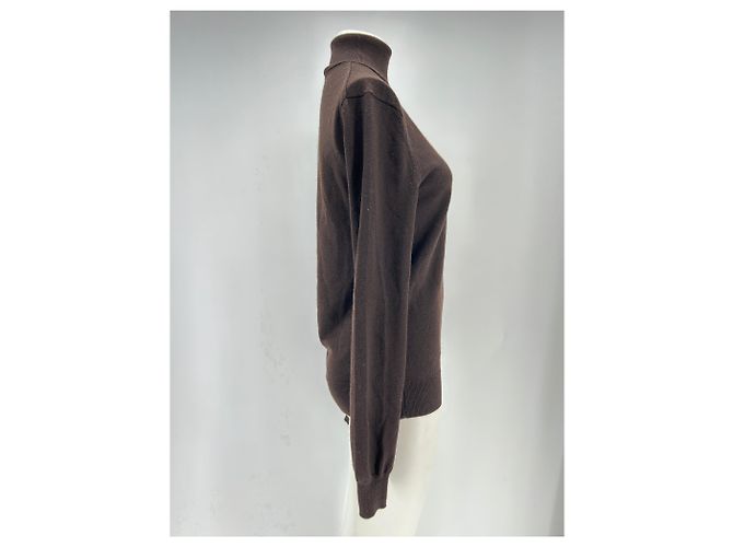 Autre Marque THE FRANKIE SHOP Rollkragenpullover Braun Wolle - Ansicht 3